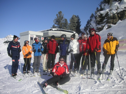 ..die schi-fahrergruppe (fotos u.text von willi reiß) Start zur ersten Tauernrunde mit  dem uns schon bekannten Rotarier & Hotelier Manfred Krings